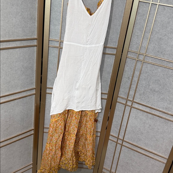 MAJE Rissol Floral Ruffle Sleeveless Cotton Dress US Size Small - Picture 12 of 16